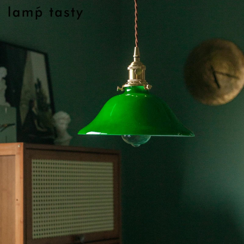 Vintage Green Pendant Light