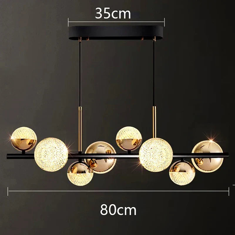 Silver LED Living Chandelier