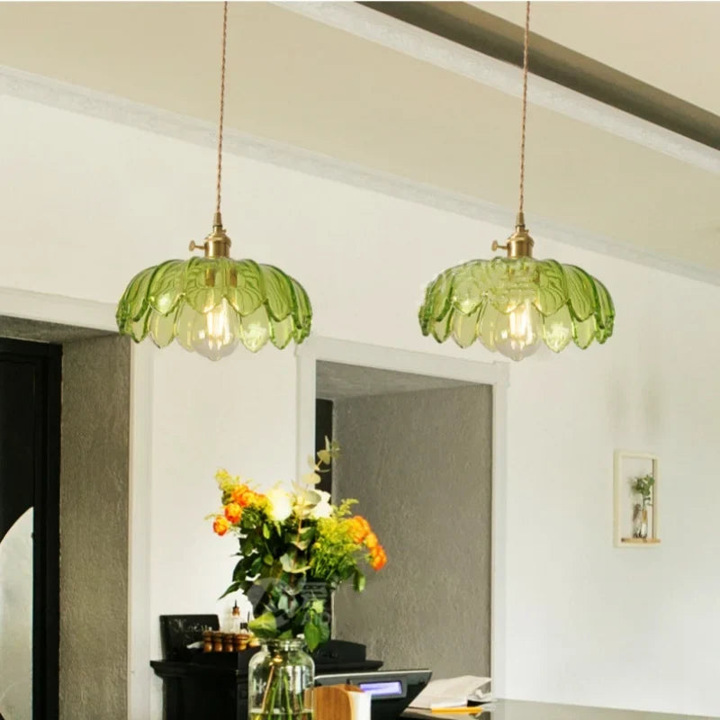 Green Glass Pendant Lights