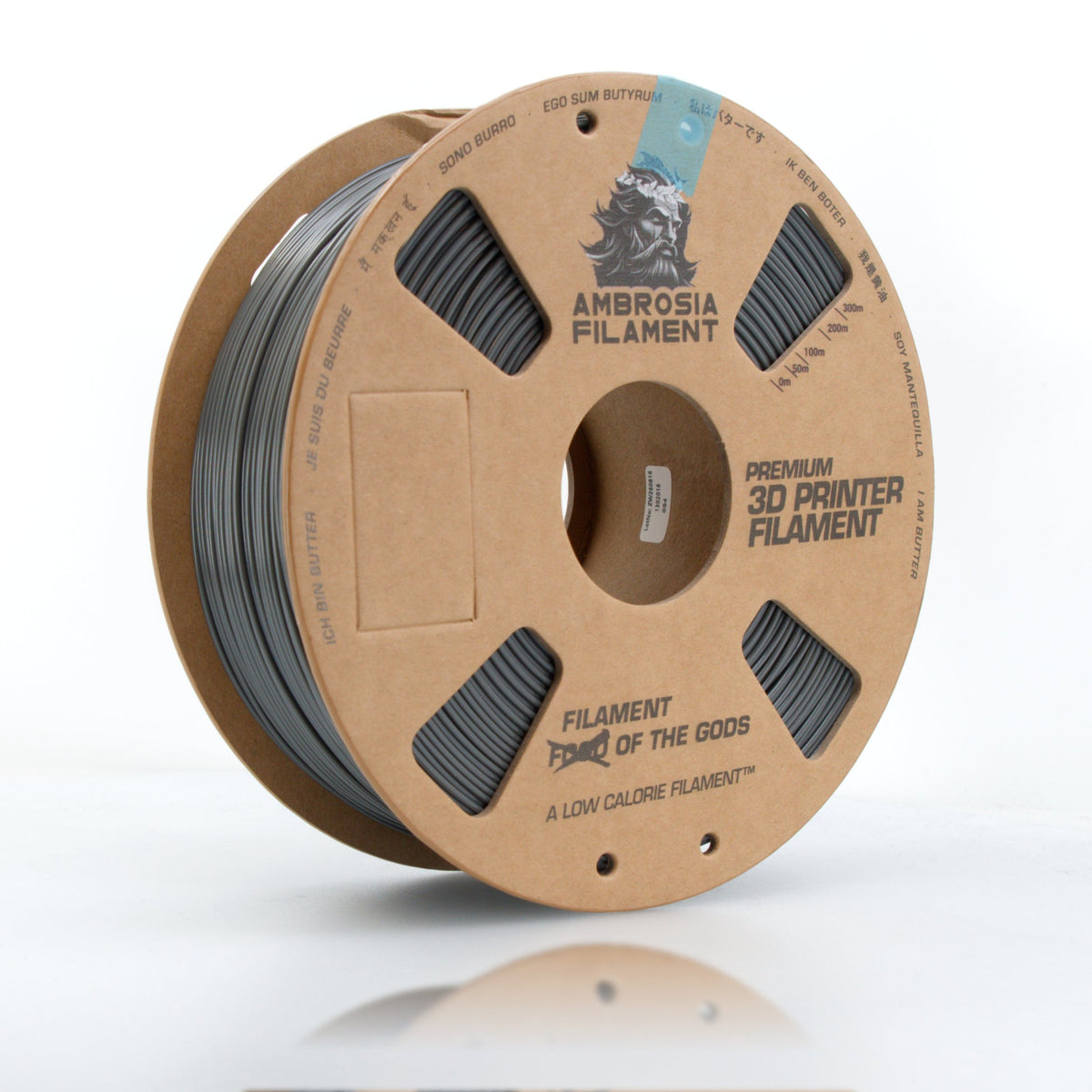 AMBROSIA PLA Filament of the Gods - 1KG Bambu AMS Friendly Cardboard Spools Premium 3D Printing Filament
