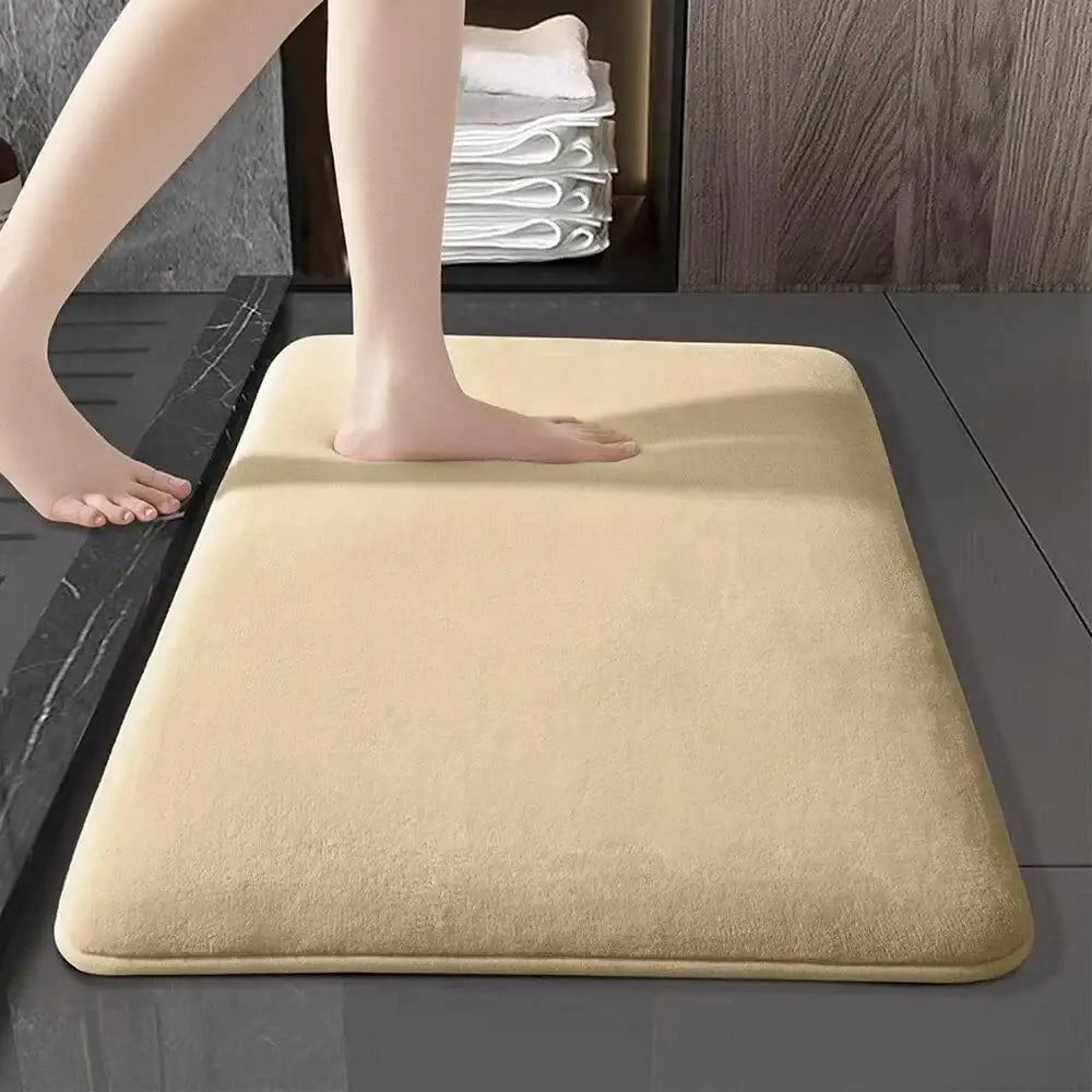 Gray Velvet Floor Mat
