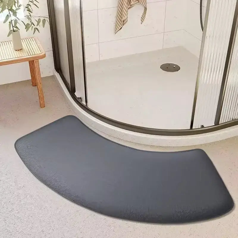 Gray Velvet Floor Mat