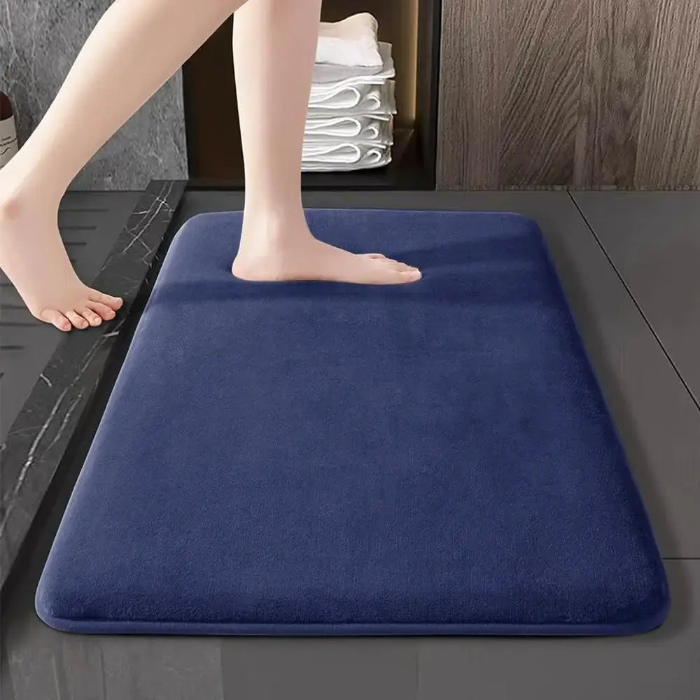 Gray Velvet Floor Mat