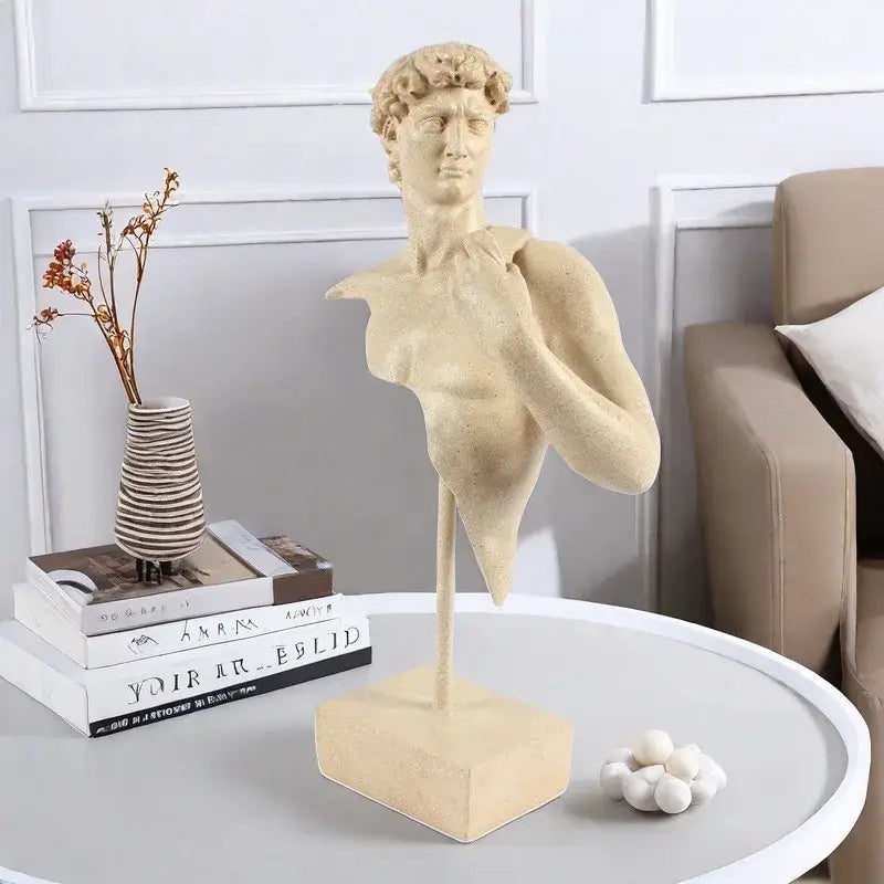 Beige David Bust Sculpture