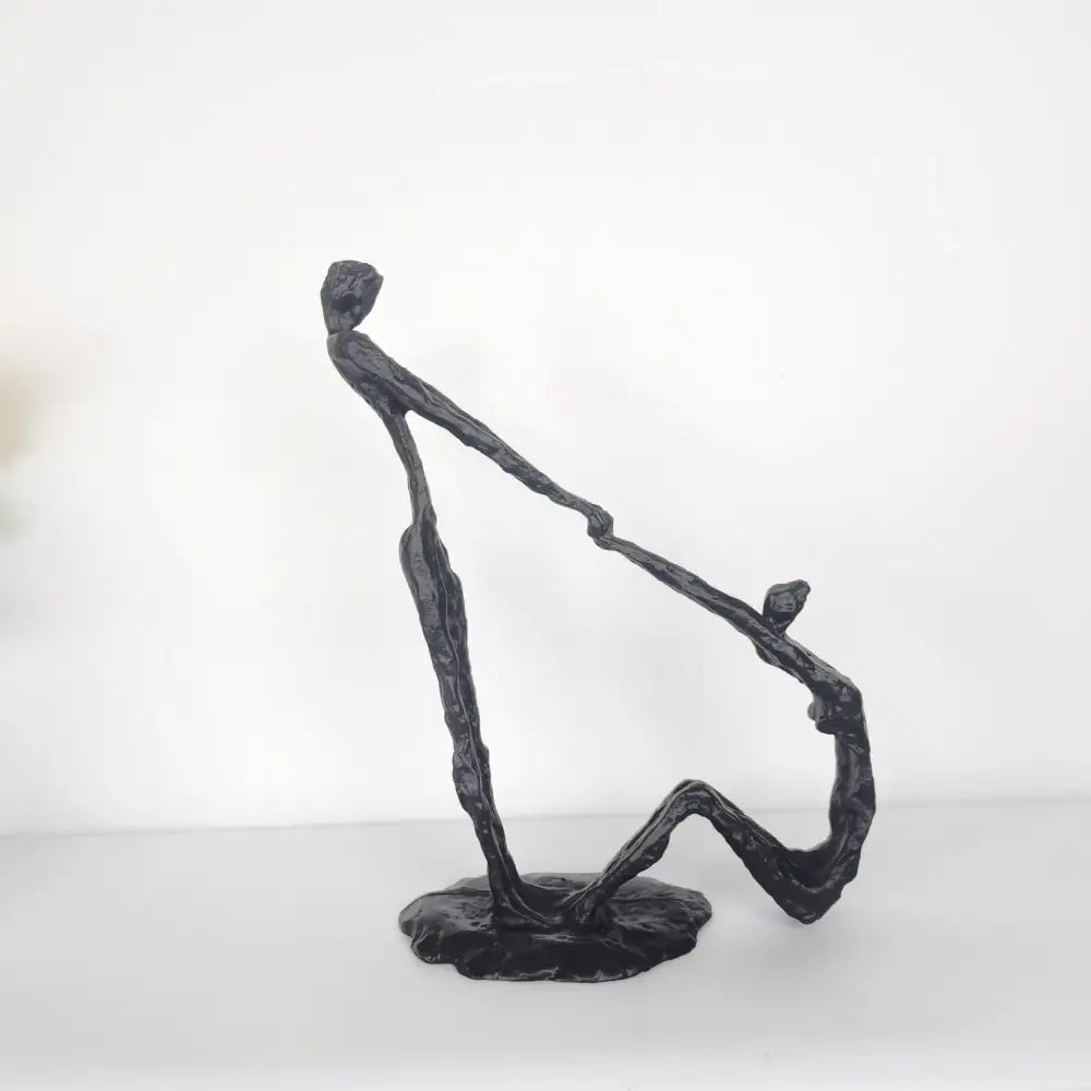 Black Abstract Hand Sculpture