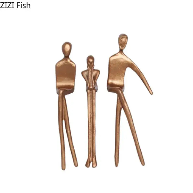 Gold Plated Sculpture Set