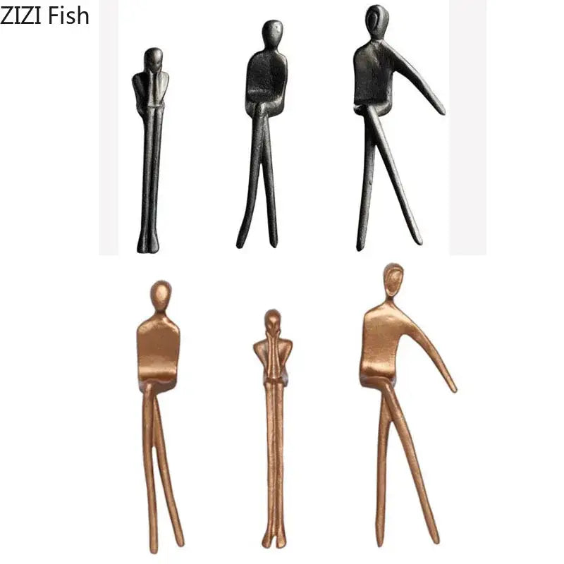 Gold Plated Sculpture Set