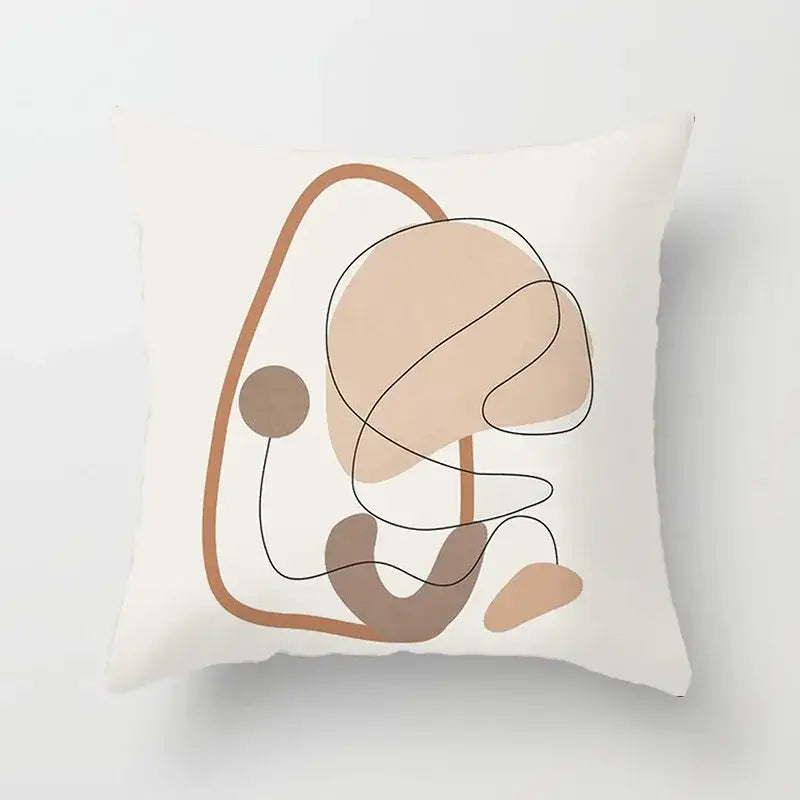 Geometric Stitch Pillow Cover