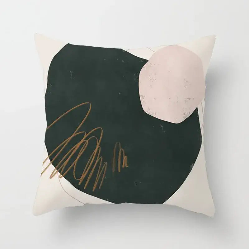 Geometric Stitch Pillow Cover