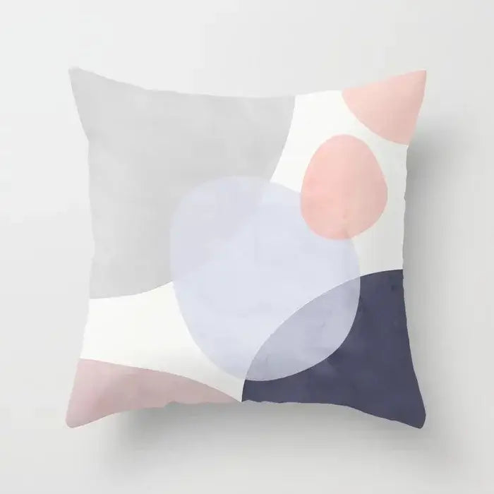 Geometric Stitch Pillow Cover