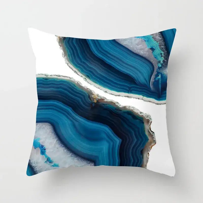 Geometric Stitch Pillow Cover
