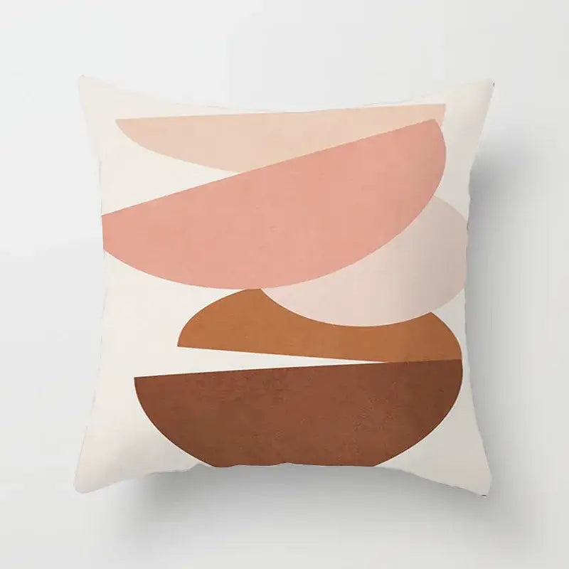 Geometric Stitch Pillow Cover