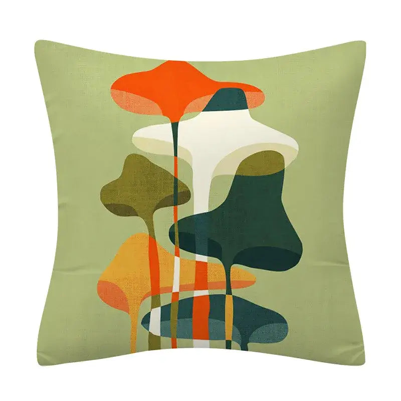 Polyester Geometric Cushion Cover