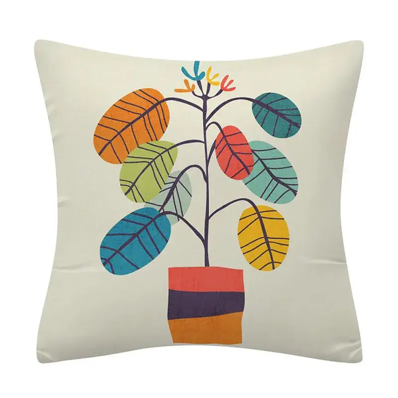 Polyester Geometric Cushion Cover
