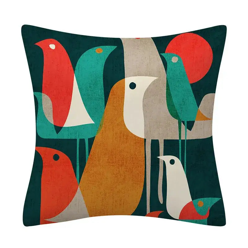 Polyester Geometric Cushion Cover