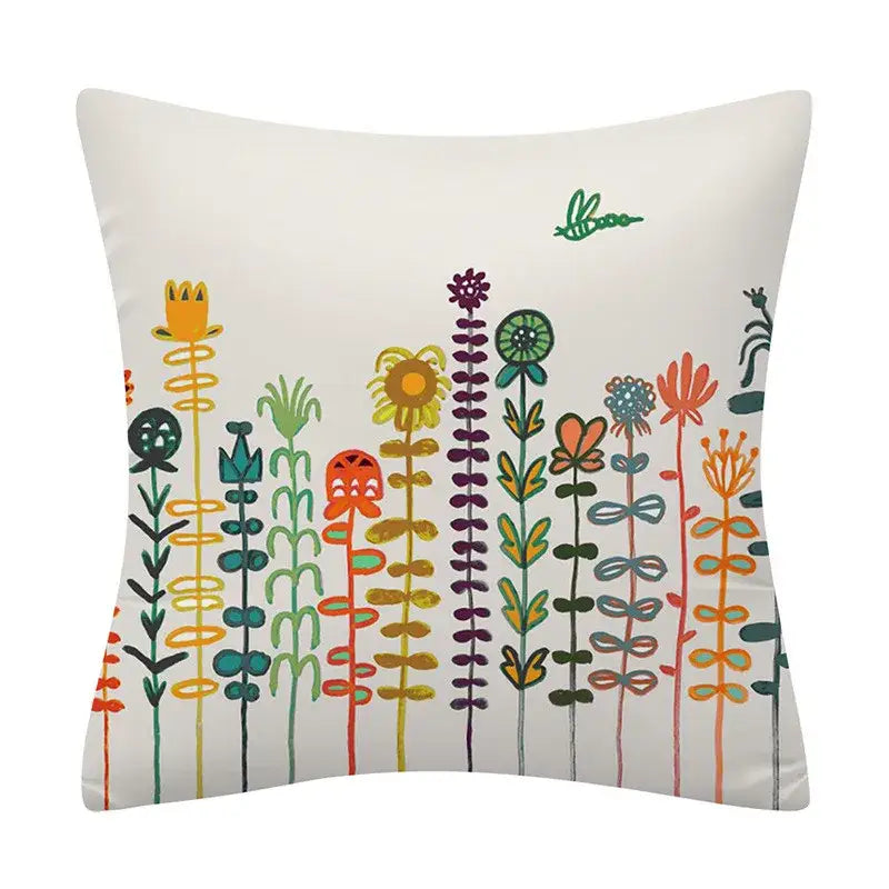Polyester Geometric Cushion Cover
