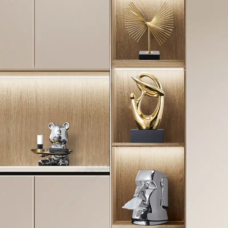 Gold Silver Human Figurine