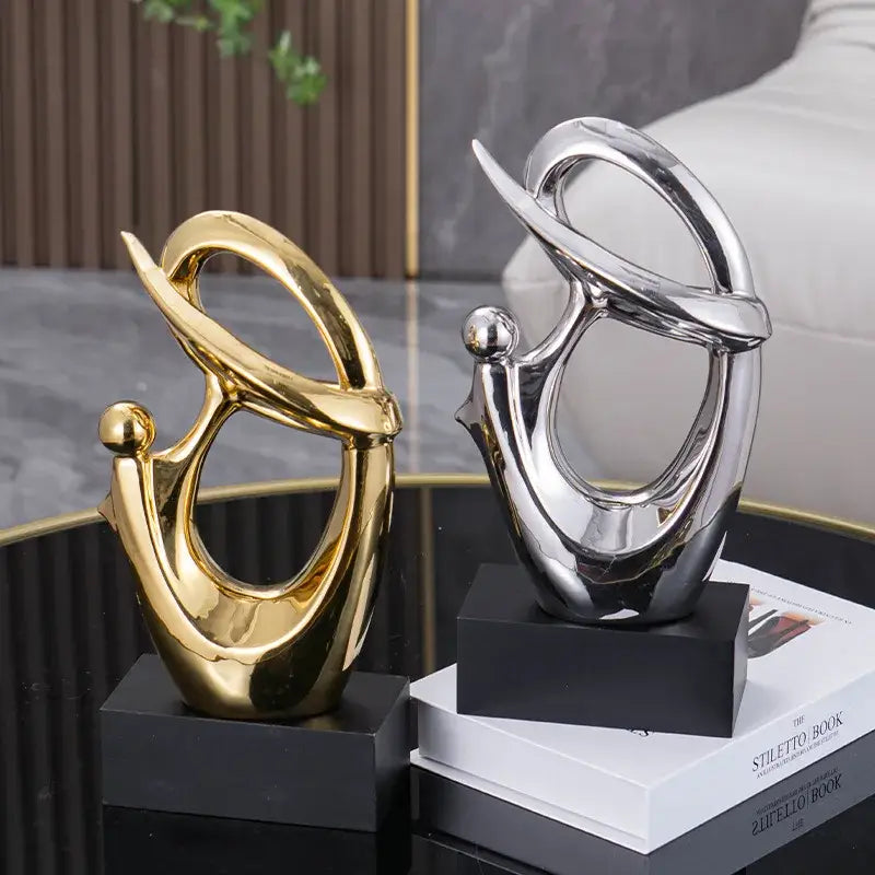 Gold Silver Human Figurine