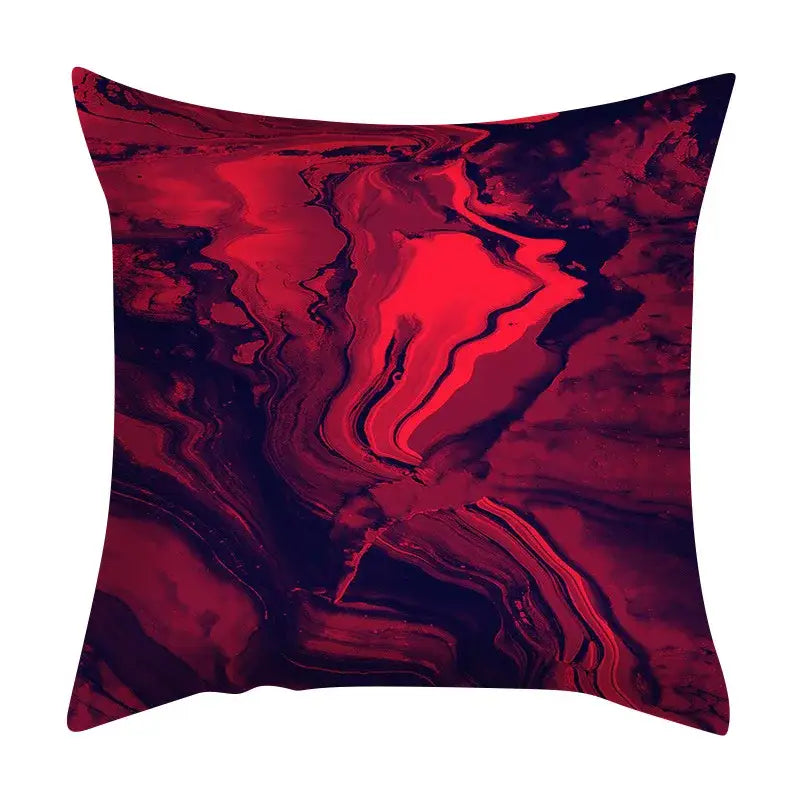 Ink Marbling Cushion Cover