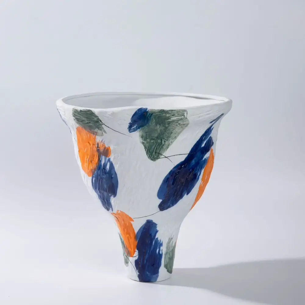 Orange Red Ceramic Vases