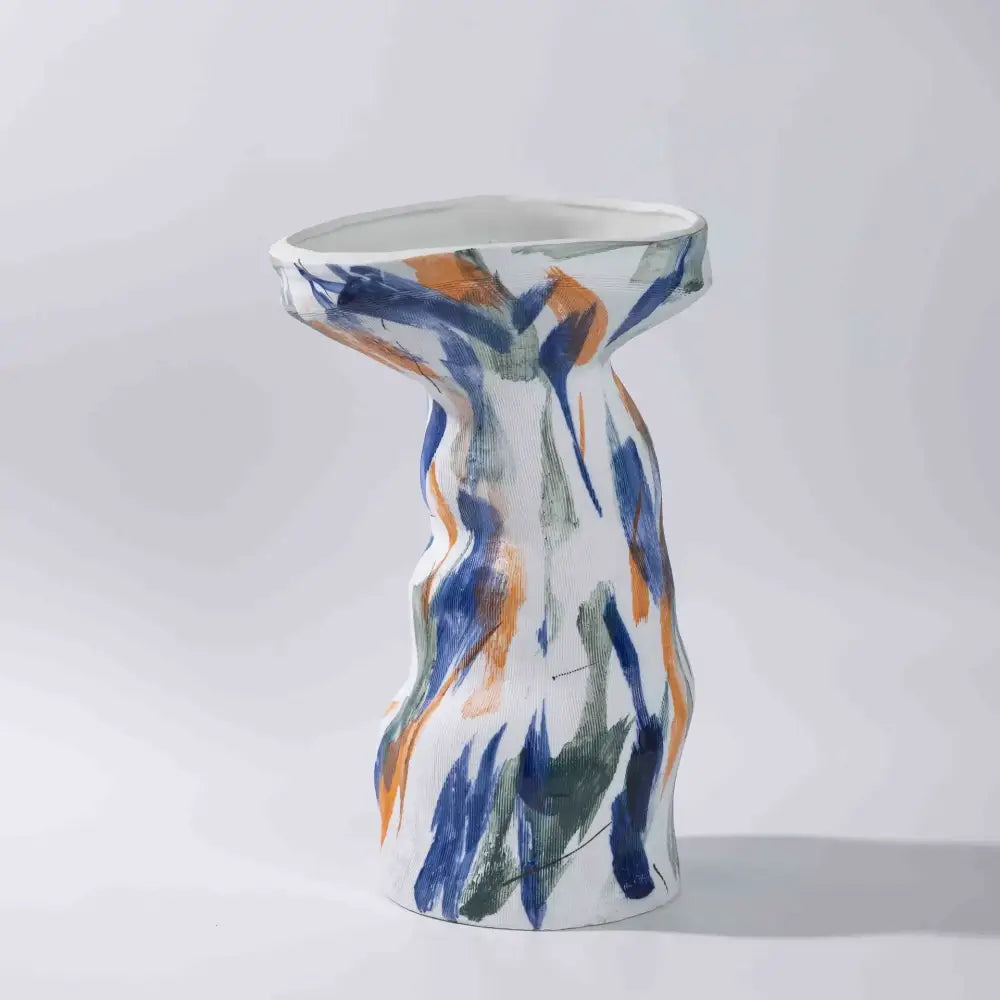 Orange Red Ceramic Vases