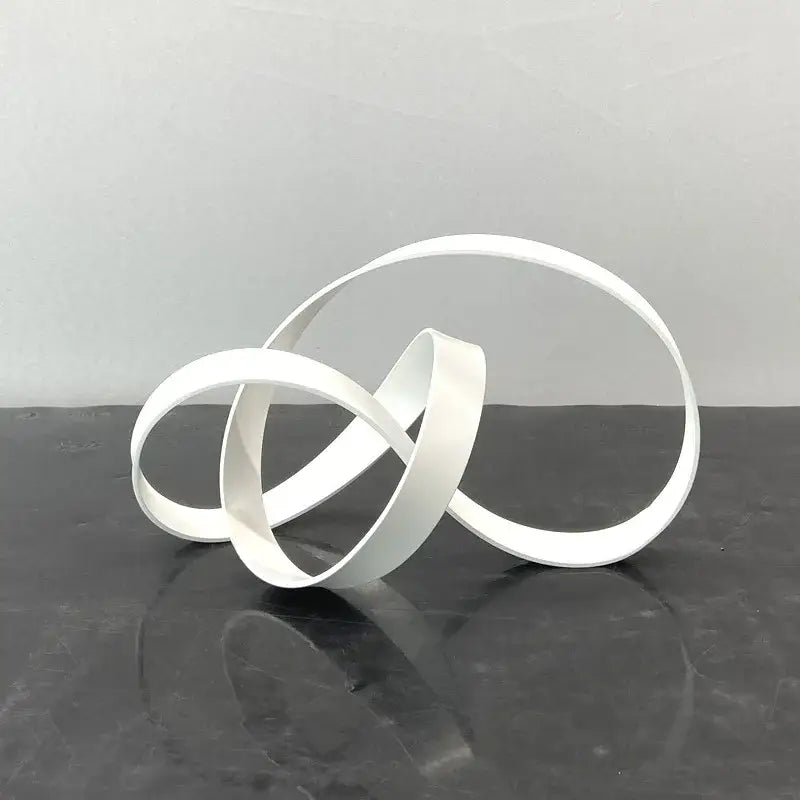 Golden Abstract Metal Sculpture
