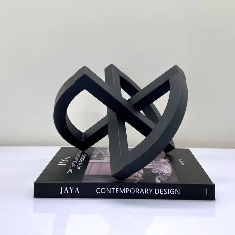 Black Abstract Table Ornament