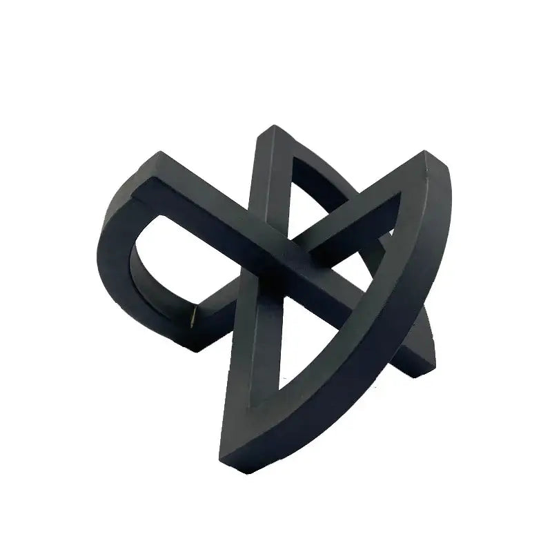 Black Abstract Table Ornament