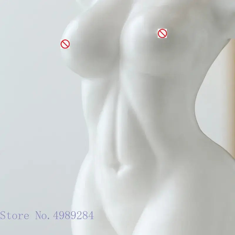 Nude Female Torso Vase