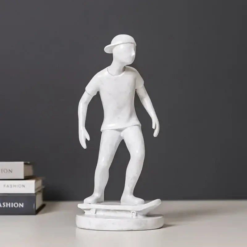 Grey White Sports Sculpture