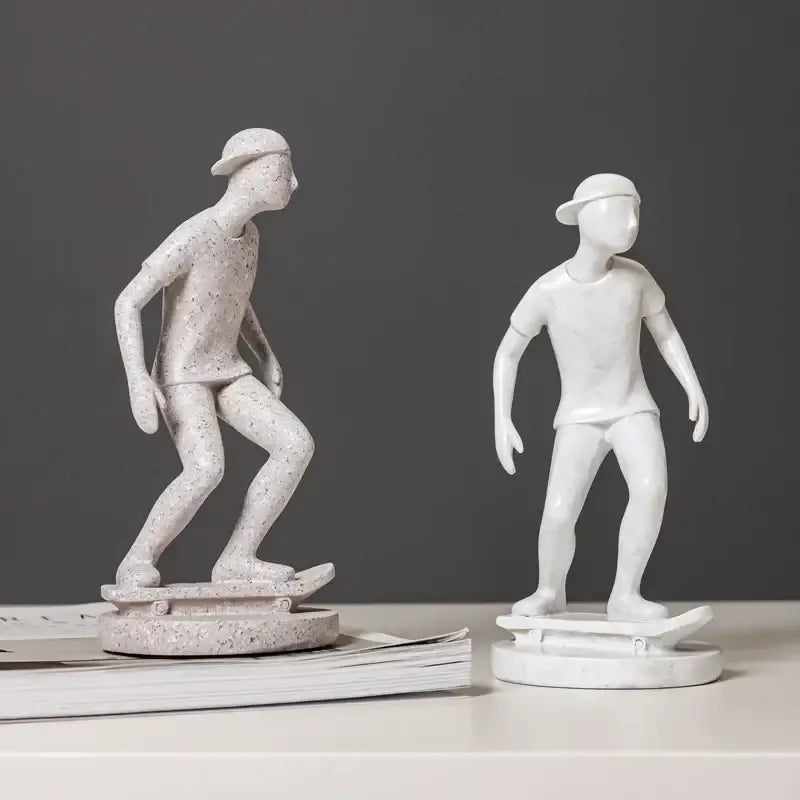 Grey White Sports Sculpture