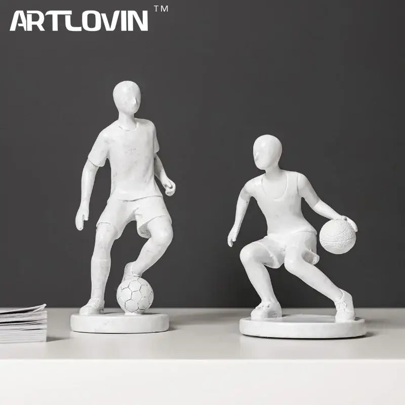 Grey White Sports Sculpture