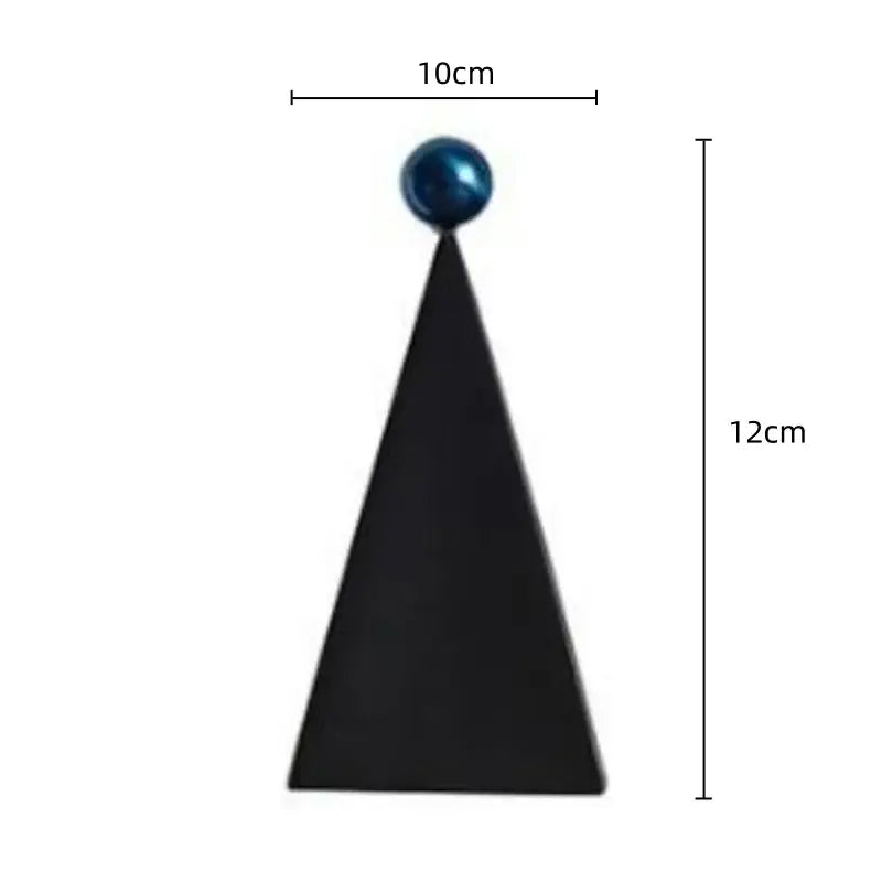 Blue White Triangle Ornaments