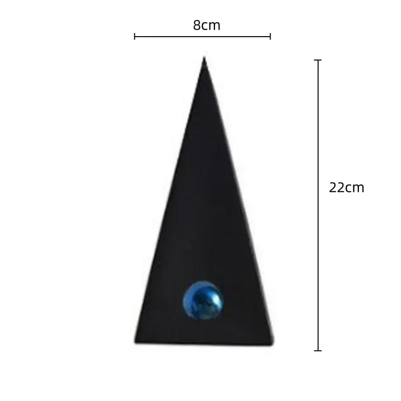 Blue White Triangle Ornaments