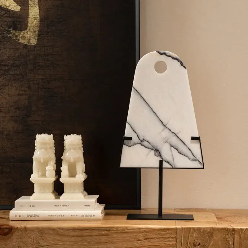 Black White Marble Sculpture