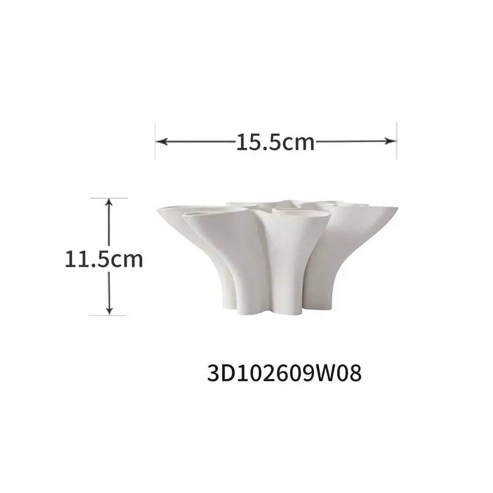 Folded Ceramic Sculpture Vase