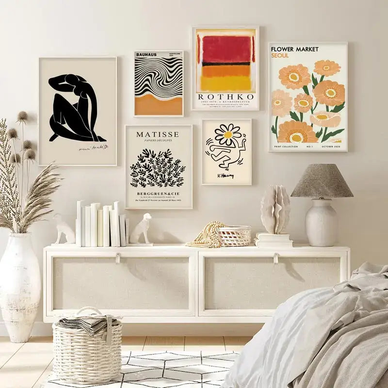 Wall Art Abstract Yayoi Kusama Living Room Prints