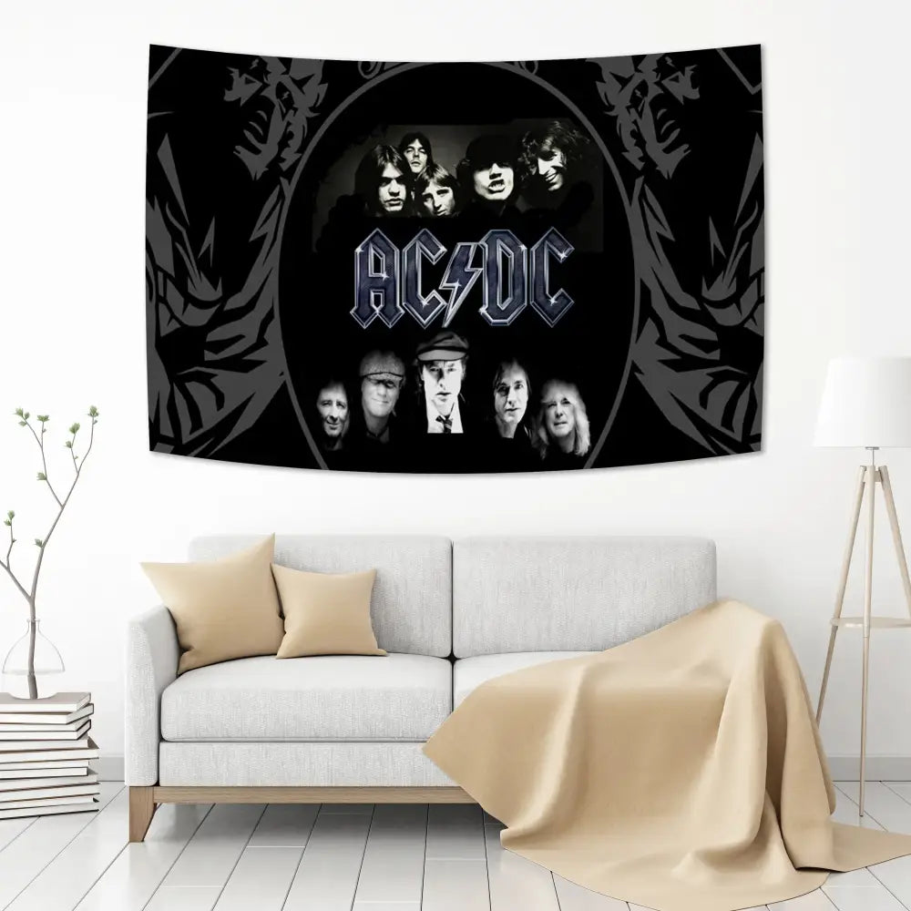 AC/DC Band Tapestry