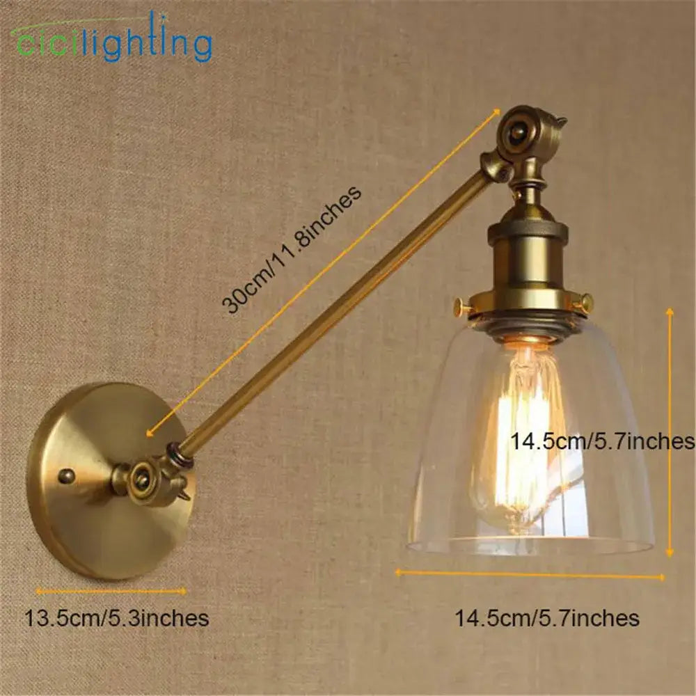 Brass Dome Wall Sconce