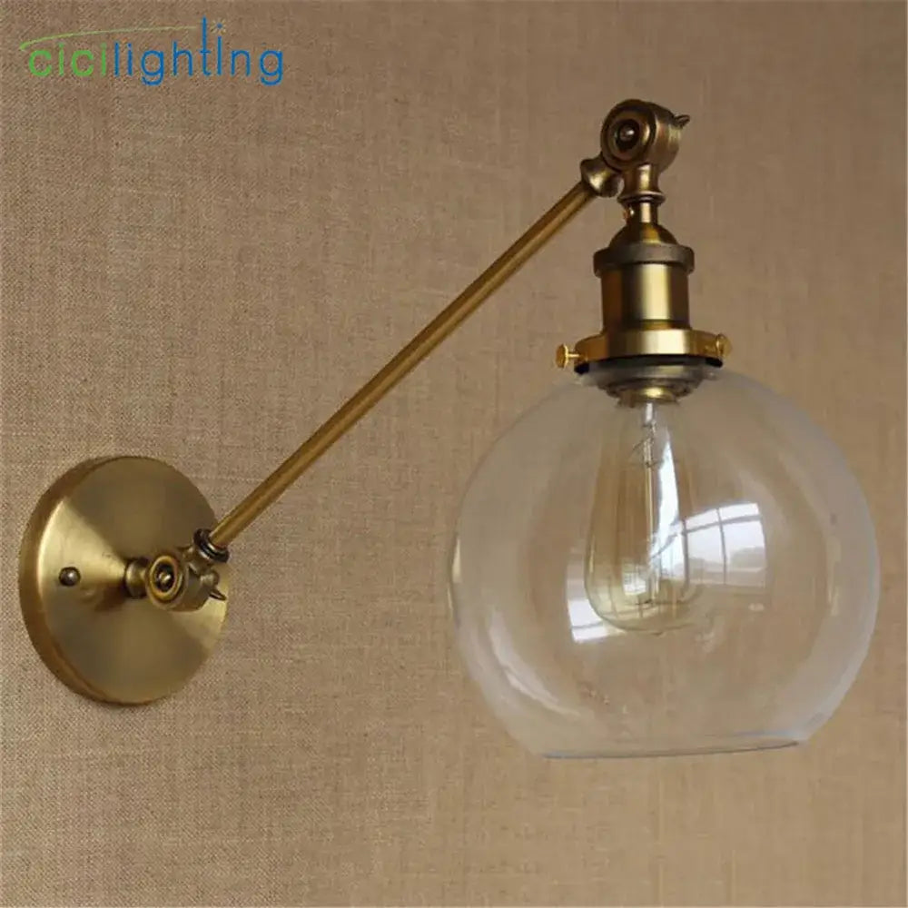 Brass Dome Wall Sconce