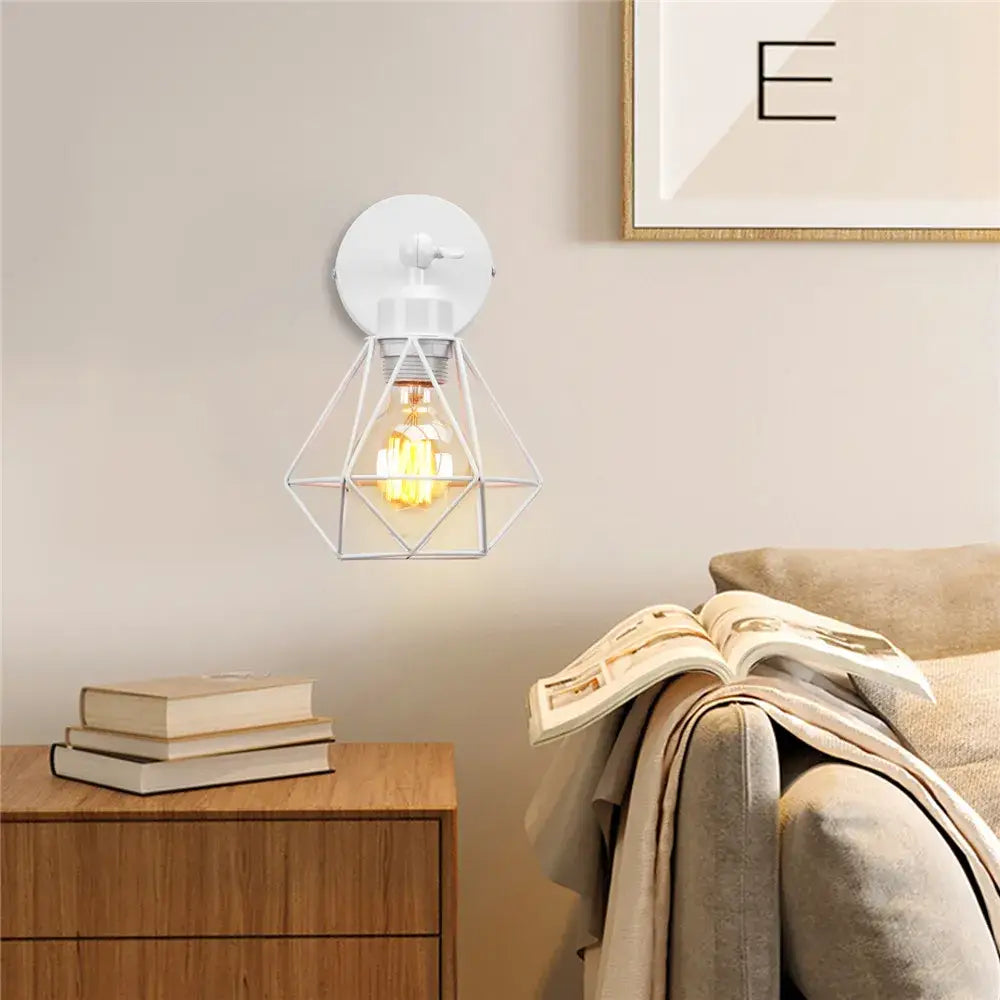 Black Iron Adjustable Wall Light for Hallways
