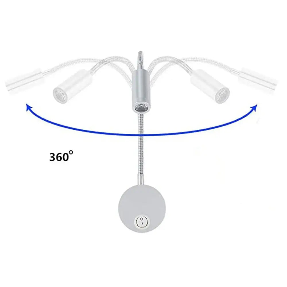 Silver Adjustable Wall Sconce