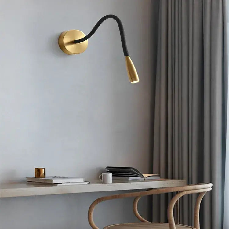 Bronze Adjustable Nordic Bedroom Wall Lamp