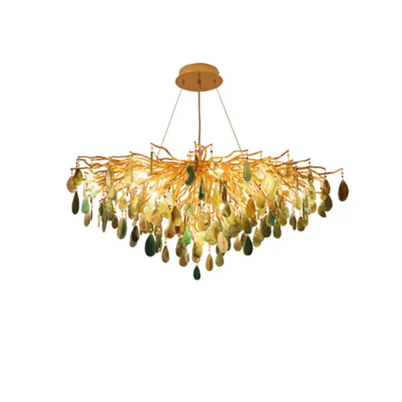 Gold Agate Chandelier