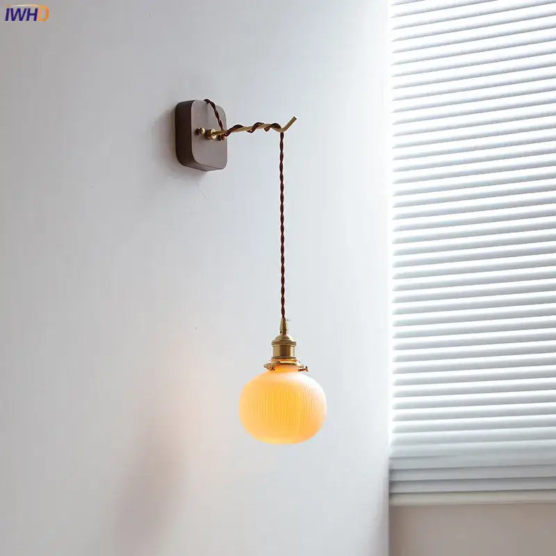 Amber Ceramic Wall Light