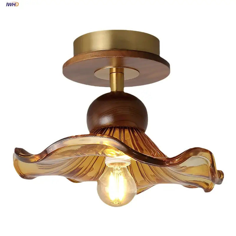 Amber Copper Ceiling Light