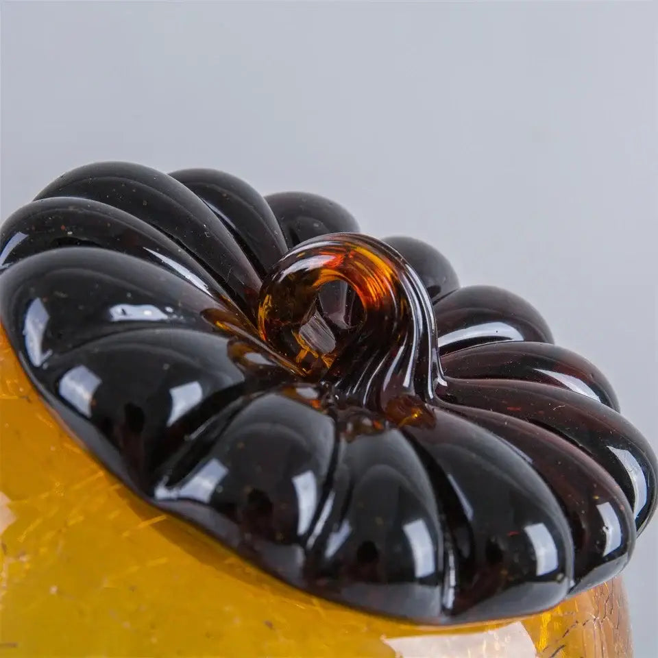Amber Glass Pinecone Ornament
