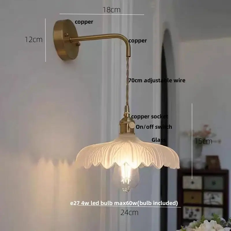 Amber Vintage LED Wall Light