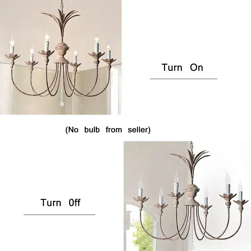 Bronze Pineapple Chandelier