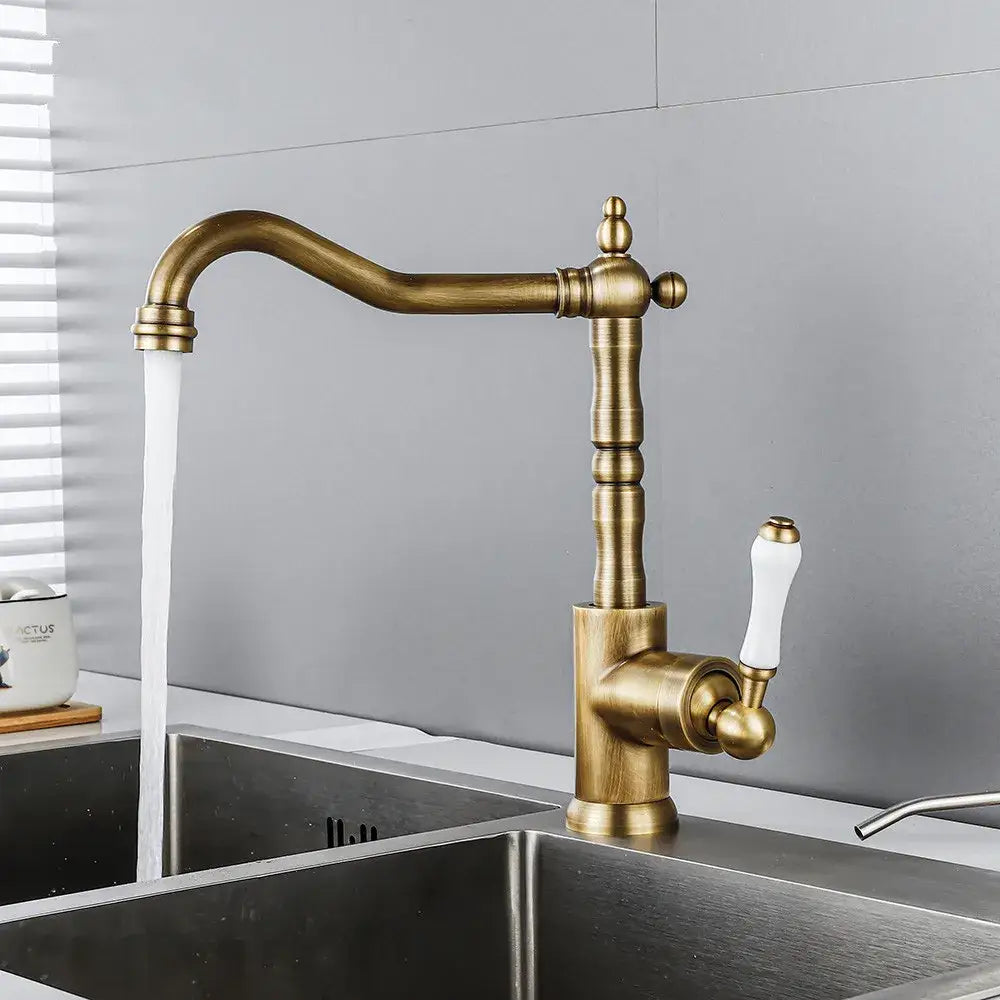 Black Ceramic Kitchen Faucet